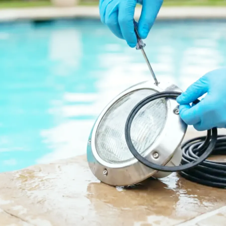 Ponte Vedra Beach pool service area backyard pool scene near Jacksonville, FL.