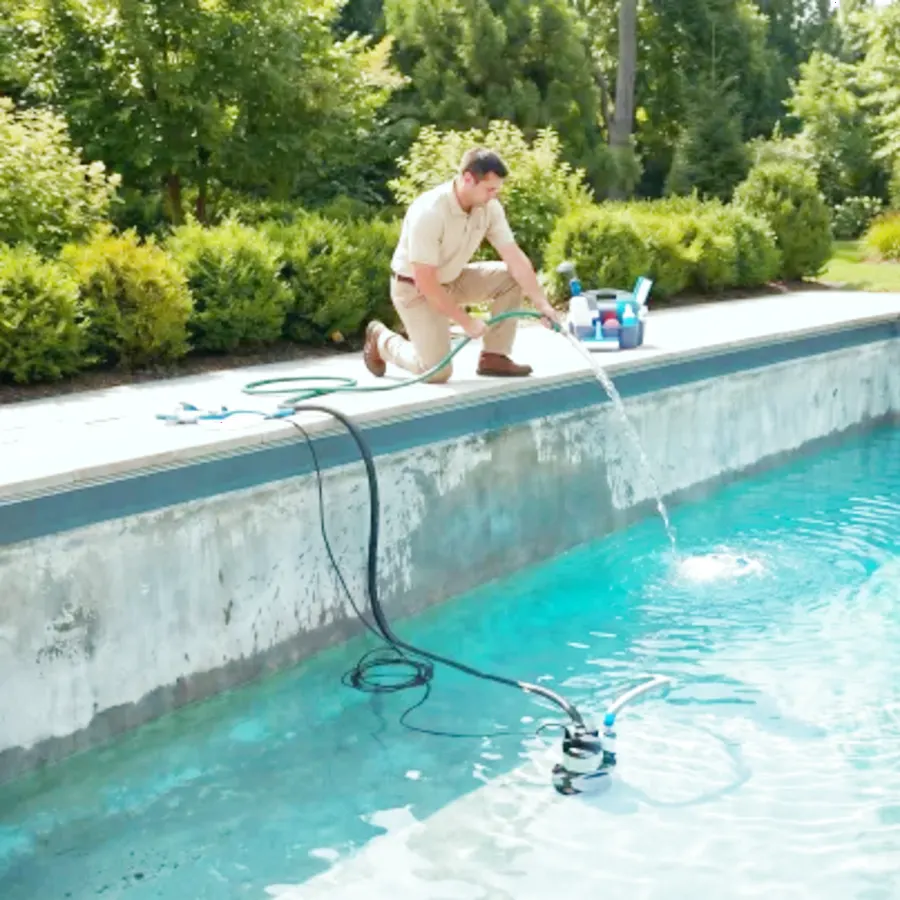 Lake Mary pool service area backyard pool scene near Orlando, FL.