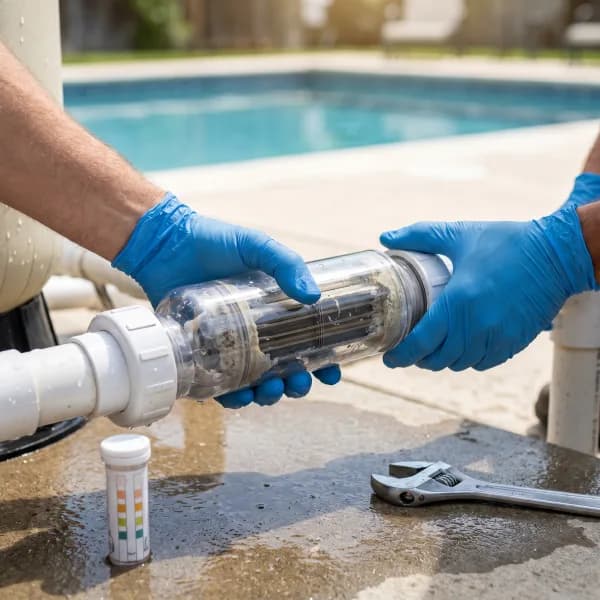 Salt Water Conversion by Poolside